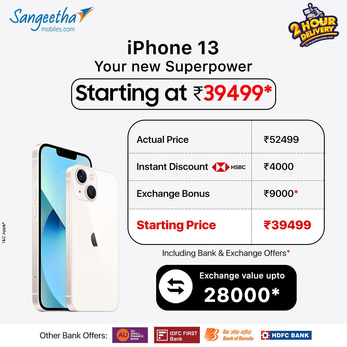 iphone 13 offers in sangeetha mobiles