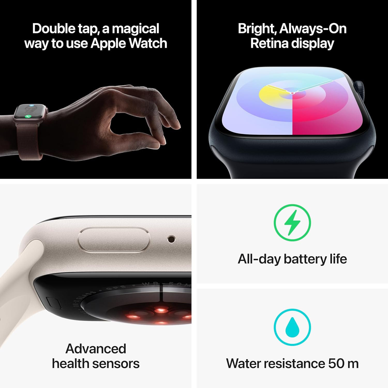 Buy Apple Watch Series 9 GPS + Cellular 41mm Midnight Aluminium 